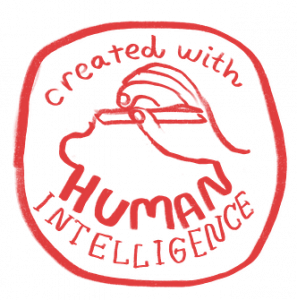 created with human intelligence